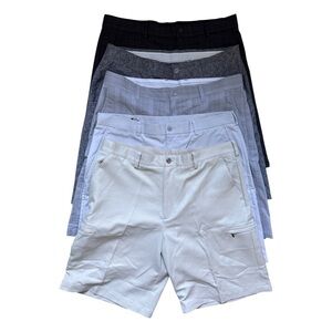 5 Pairs of Men’s Golf Shorts Bundle - Size 36 Greg Norman Izod PGA Tour